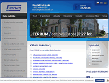 Tablet Screenshot of ferrum-mb.cz